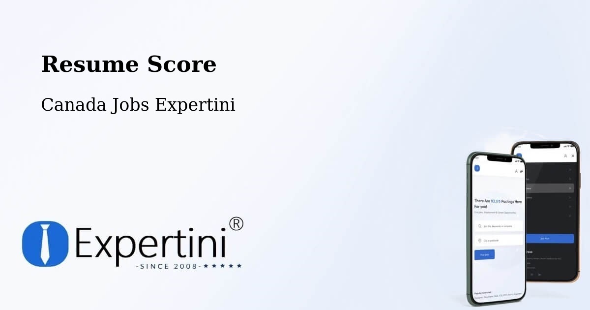 Resume Score & Job Description Match Tool – Quinte West - Canada Jobs Expertini
